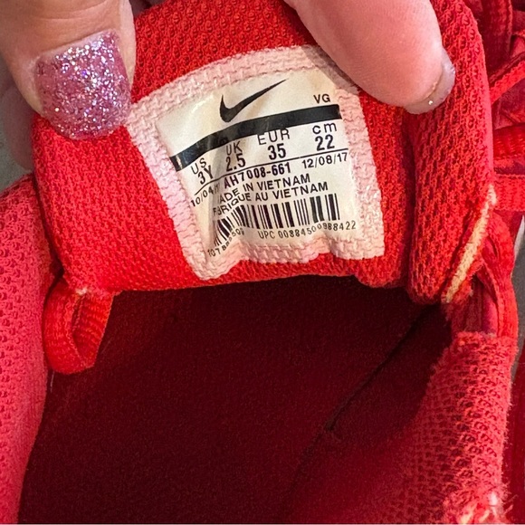 Nike Mike Trout Fastflex Youth Baseball Cleats Red & White SZ 3Y - Picture 6 of 8